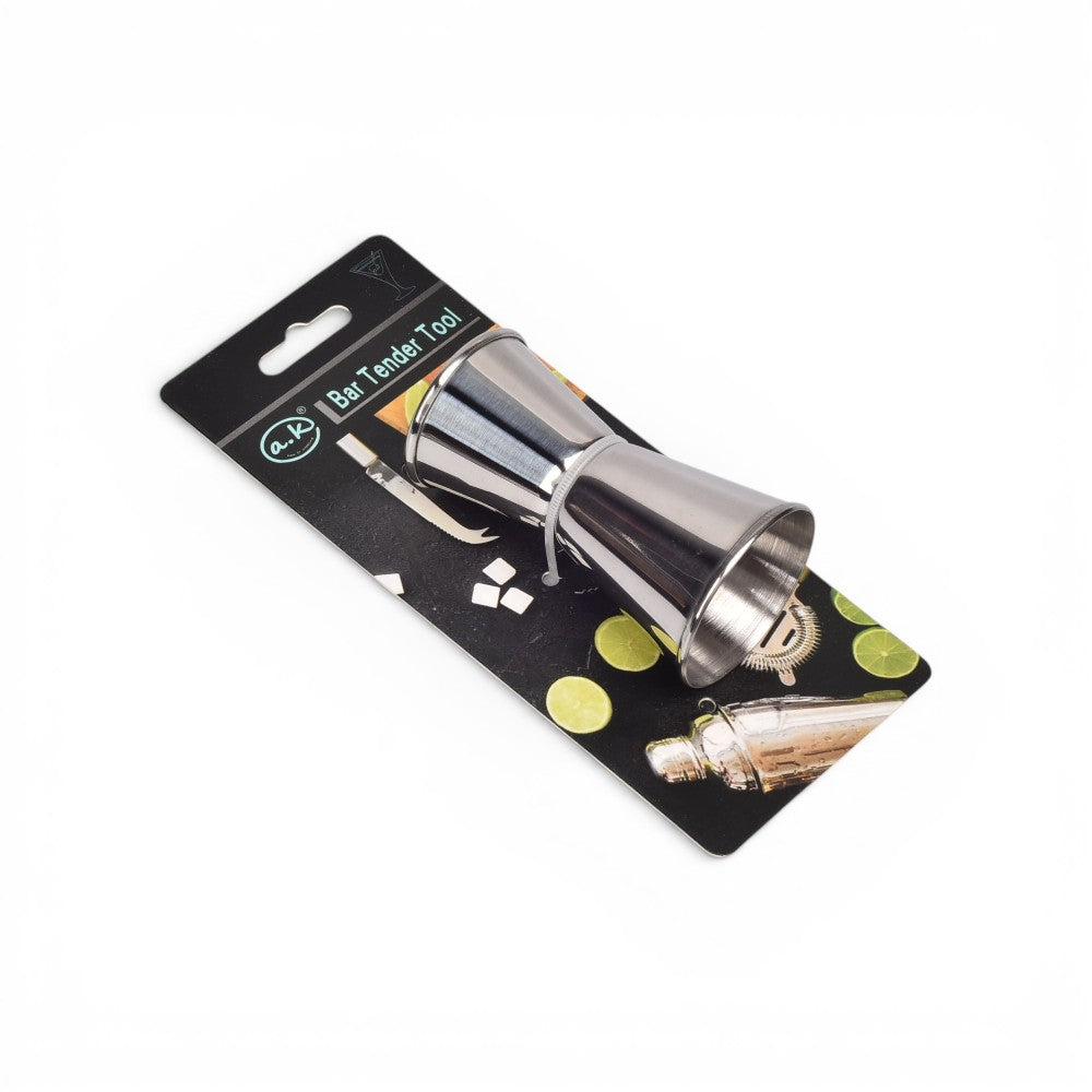 medidor de cocteleria acero plateado dim:4x4x7