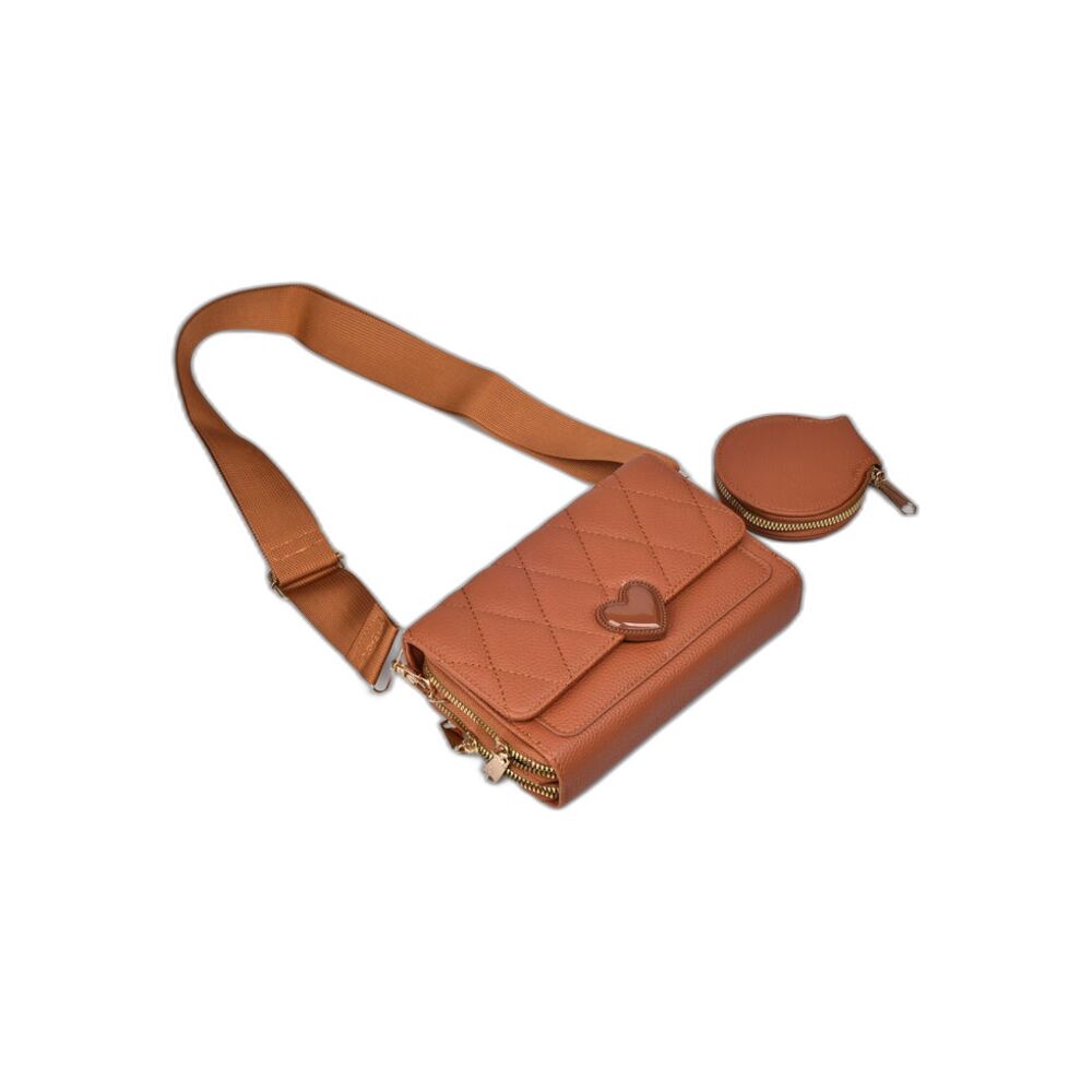bolso para dama sintetico con monedero dim: 20x12x5