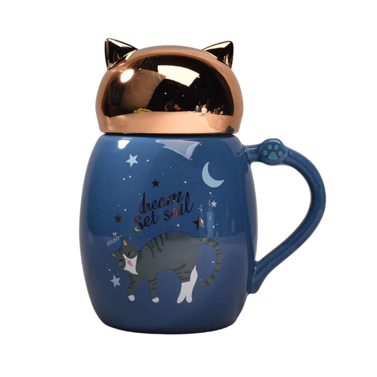 mug pocillo en ceramica de gato dim:8x11x13cm