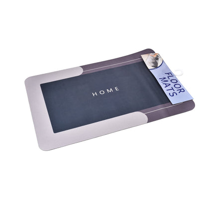 TAPETE DE BAÑO ABSORBENTE ANTIDESLIZANTE CAUCHO GRIS DIM:38X58