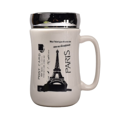 MUG POCILLO CERAMICA CAFE VASO DIM:7x7x14CM