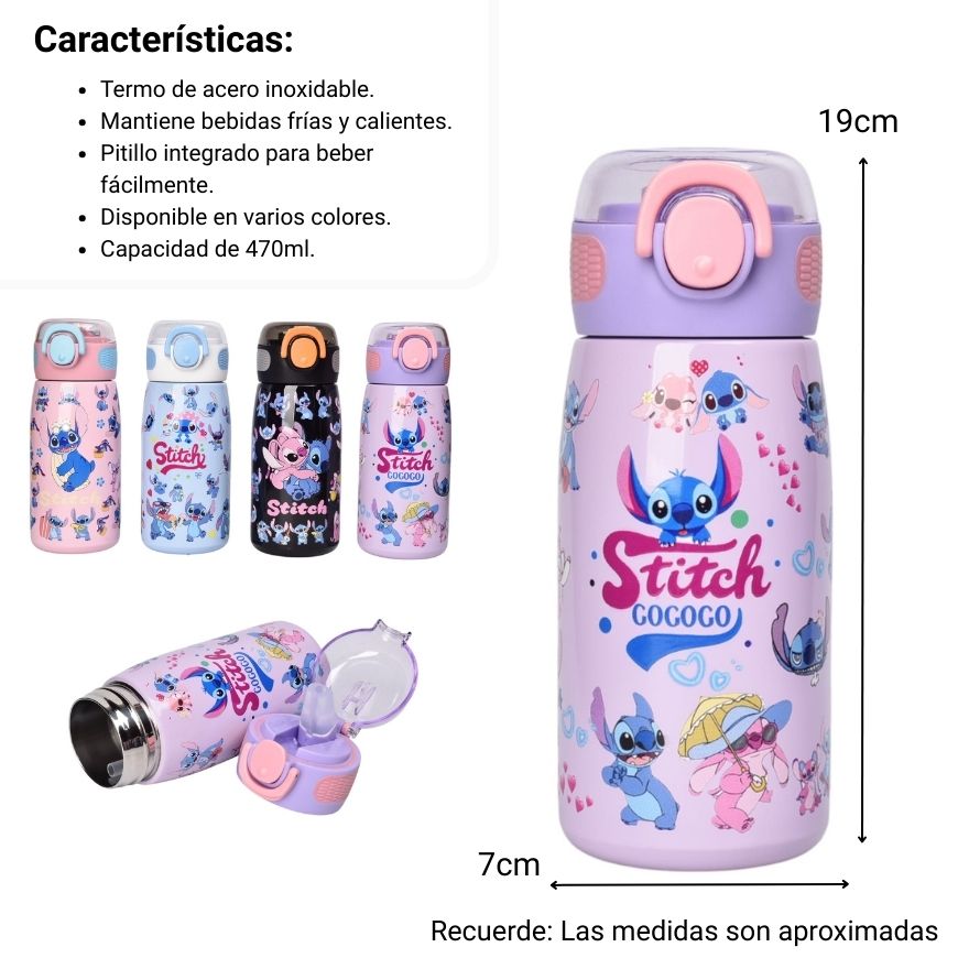 termo acero inoxidable 470ml personaje