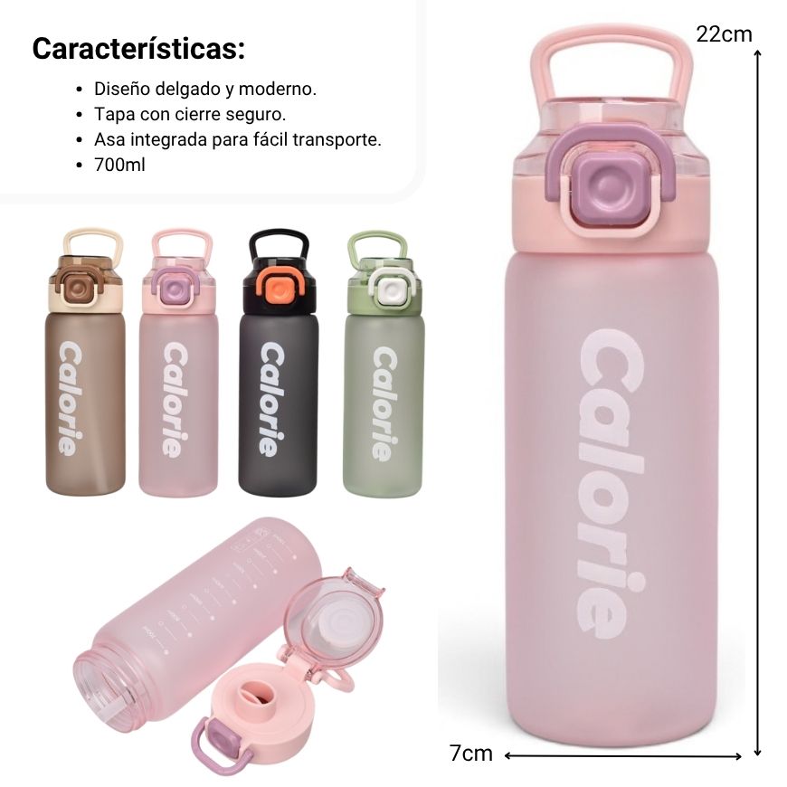 botella de agua plastico 700ml