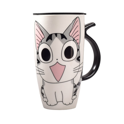 POCILLO GRANDE CERAMICA MUG CON TAPA