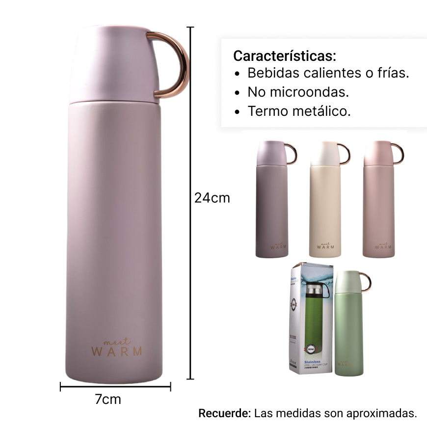 termo metalico 500ml