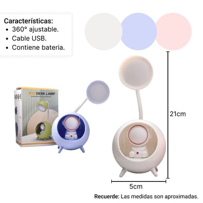 LAMPARA AJUSTABLE FORMA ASTRONAUTA MESA