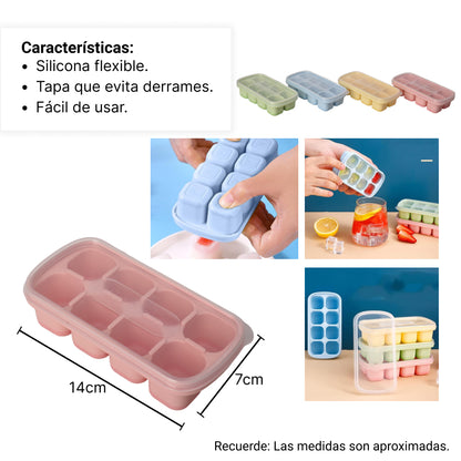 HIELERA CON TAPA TRANSPARENTE PLASTICA DIFERENTES COLORES
