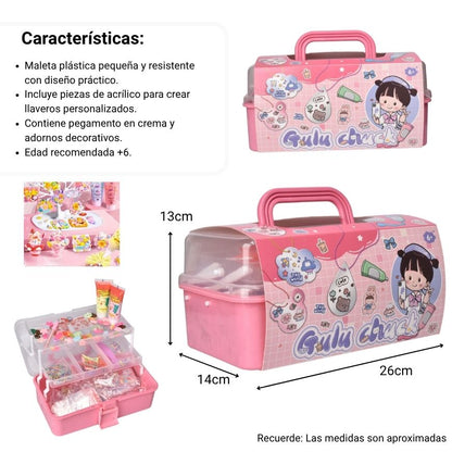 JUGUETE KIT DE ARTE CON ACCESORIOS PLASTICO DIM:26X12X17