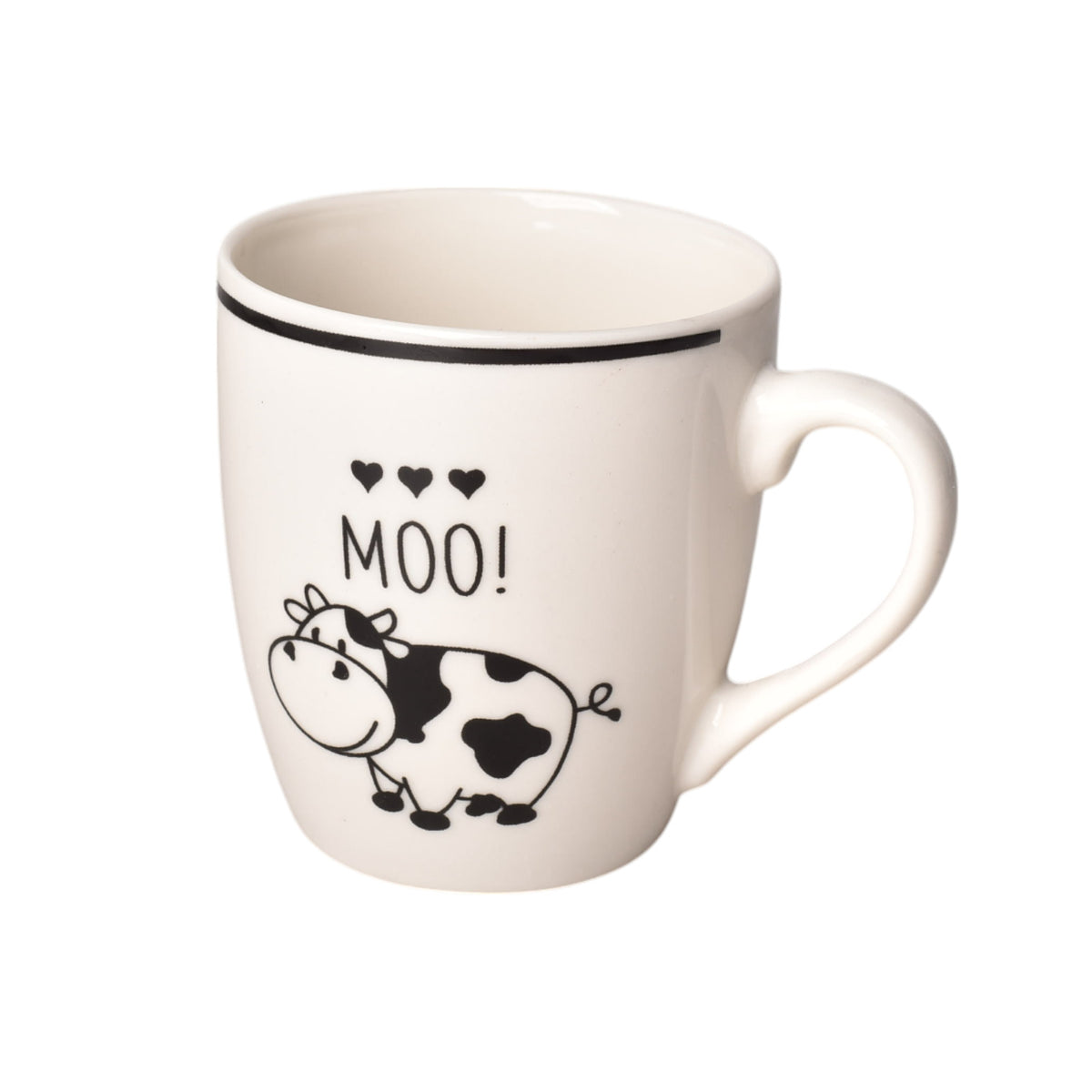 mug pocillo ceramica diseño de vacas 200ml dim:7x7x8