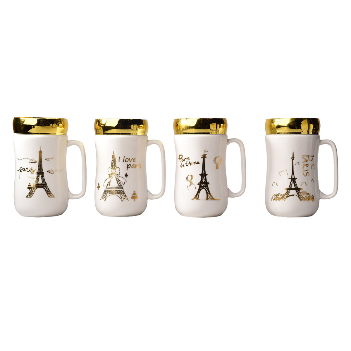 mug pocillo ceramica diferentes diseños con tapa de 400ml