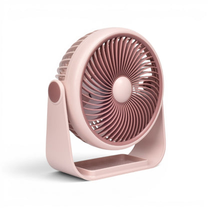 VENTILADOR RECARGABLE PLASTICO CON CABLE USB DIM:15X17X9
