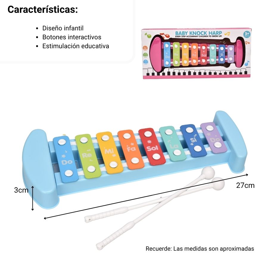xilofono musical para niños dim: 32*14.5*3cm