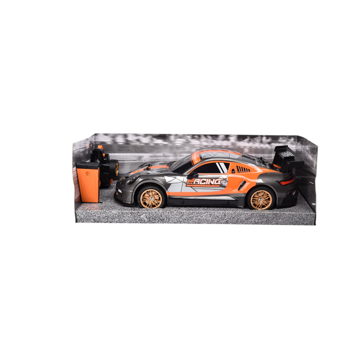 juguete carro deportivo con control remoto dim:56x24x19