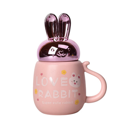MUG POCILLO CERAMICA DISEÑO CONEJOS 380ML DIM:9*9*12