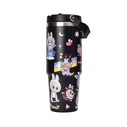 TERMO METALICO 890ML PERSONAJE DIM:8X24