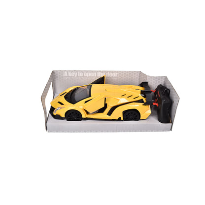 JUGUETE CARRO CON CONTROL REMOTO PLASTICO DIM:18X17X11