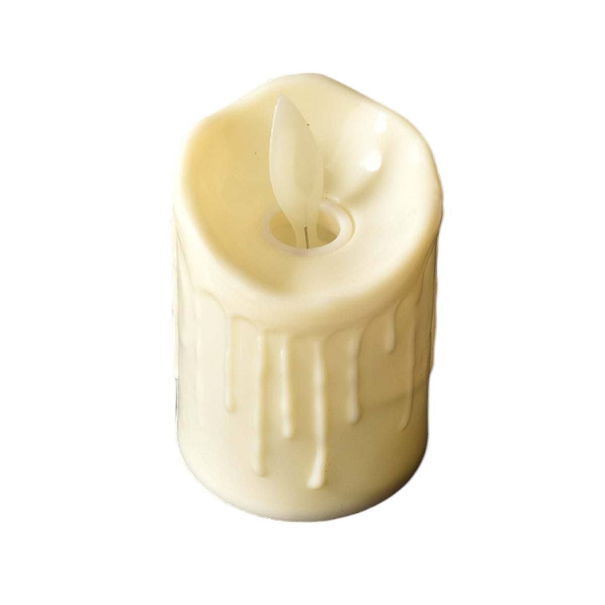 vela x 12und decorativa plastica de pila dim:5x5x7