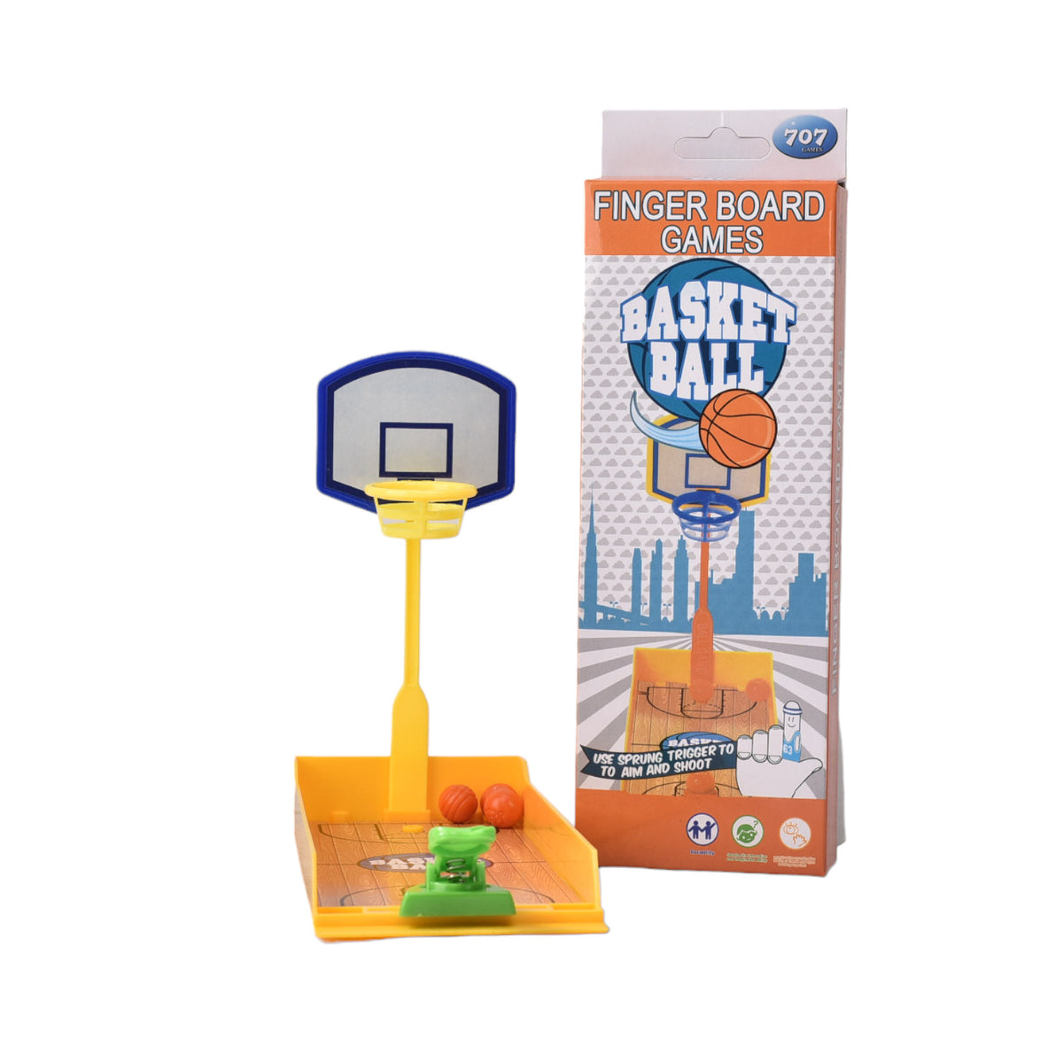 mini maquina de tiro baloncesto con dedo dim: 8x21x2