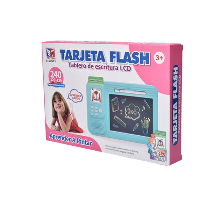TABLERO INTERACTIVO LCD CON SONIDO TARJETAS DIDACTICAS EN INGLES Y ESPAÑOL