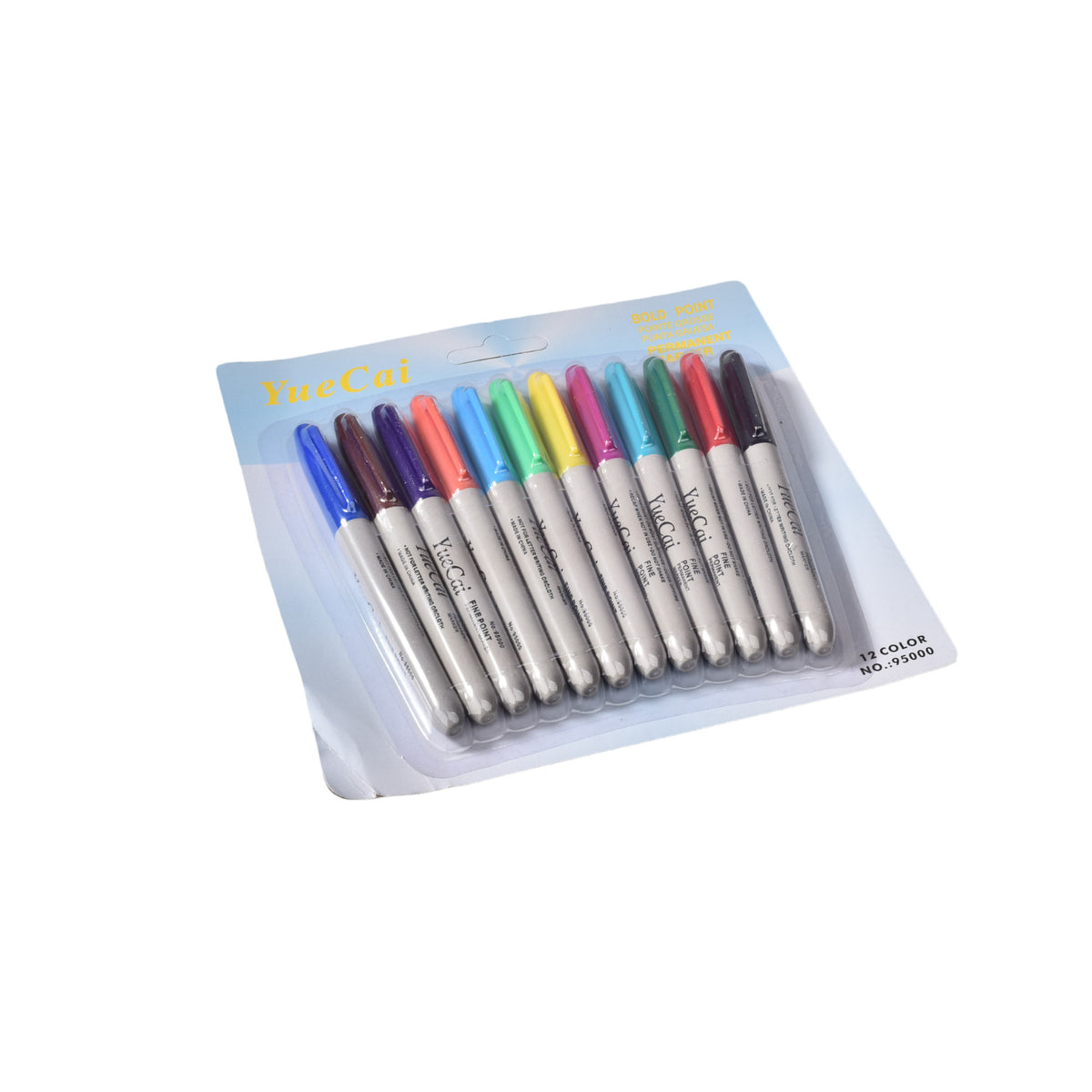 set marcadores permanentes punta fina por 12pcs