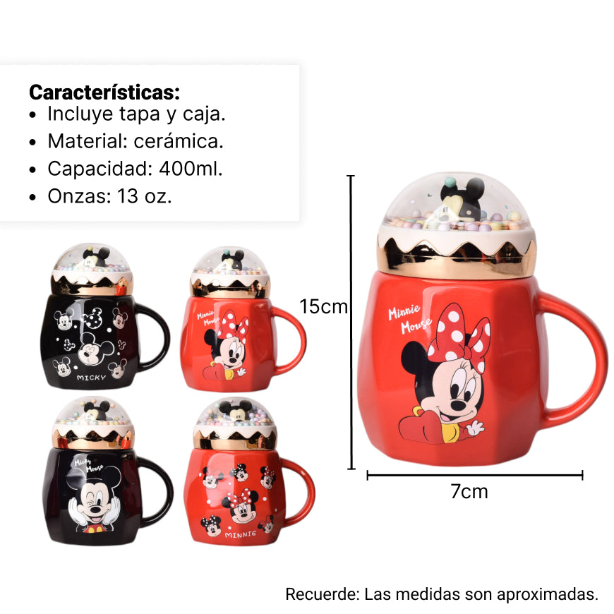 mug pocillo mikey personaje 420ml dim:8x8x13