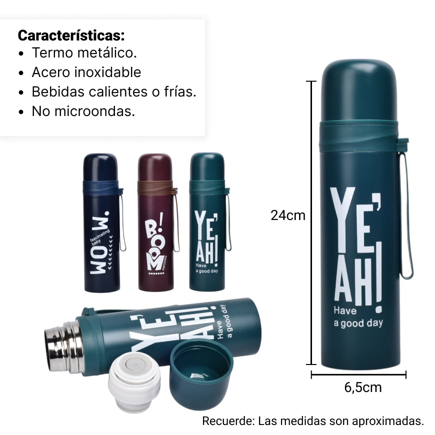 termo acero inoxidable 500ml dim:6x24