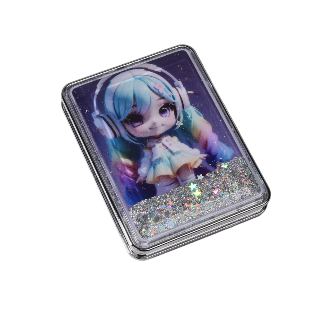 espejo plastico cuadrado cartera dim:6cm