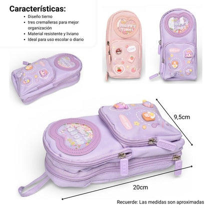 CARTUCHERA POLIESTER DIM:20X9X6
