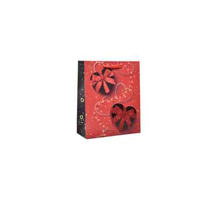 BOLSA REGALO EN PAPEL CORAZONES PEQUEÑO