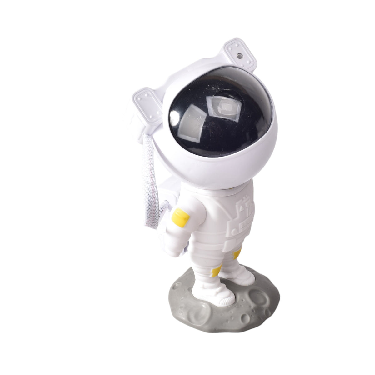 proyector con cable usb recargable forma astronauta plastico