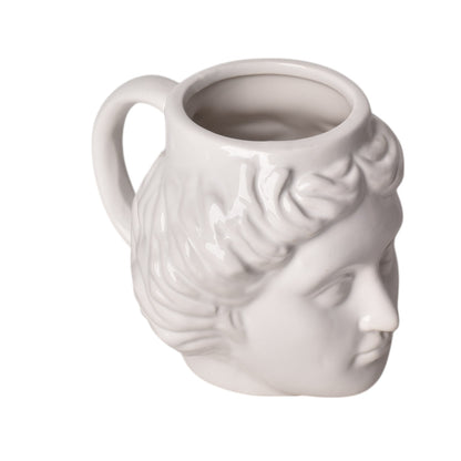 POCILLO CERAMICA BLANCO  GRANDE FORMA 300ML DIM:11*11*13
