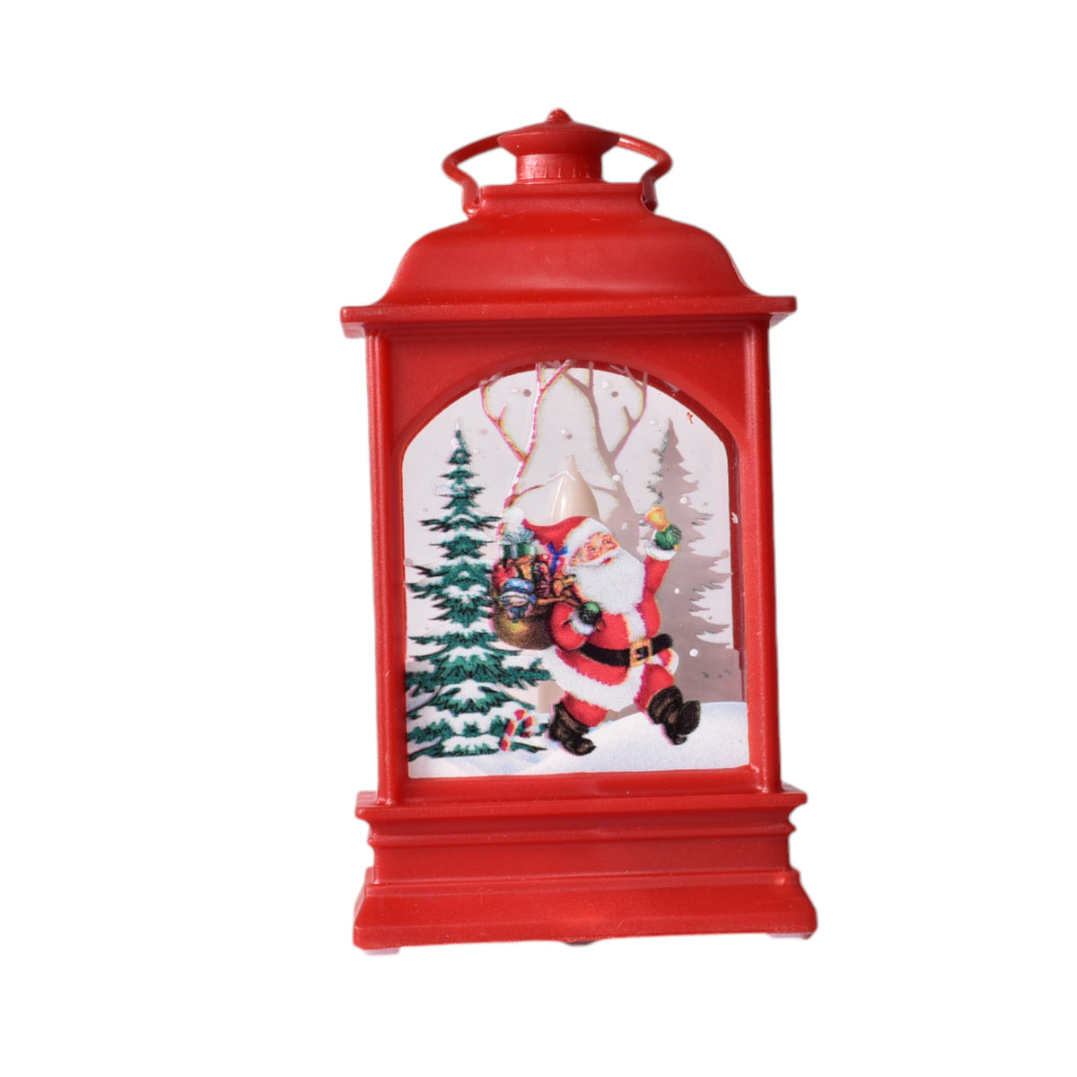 vela decorativa navidad plastica de pila