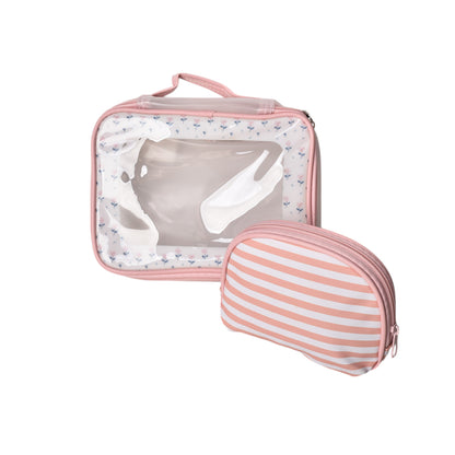 COSMETIQUERA X 2 UND MAQUILLAJE SINTETICO PVC DIM:21X15*8