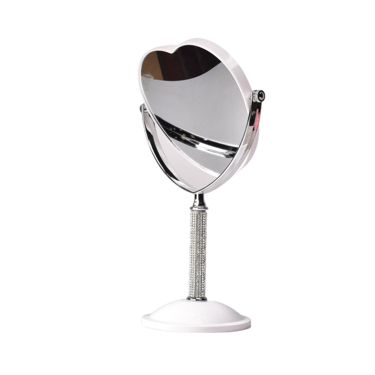 espejo tocador corazon con base dim:15x29