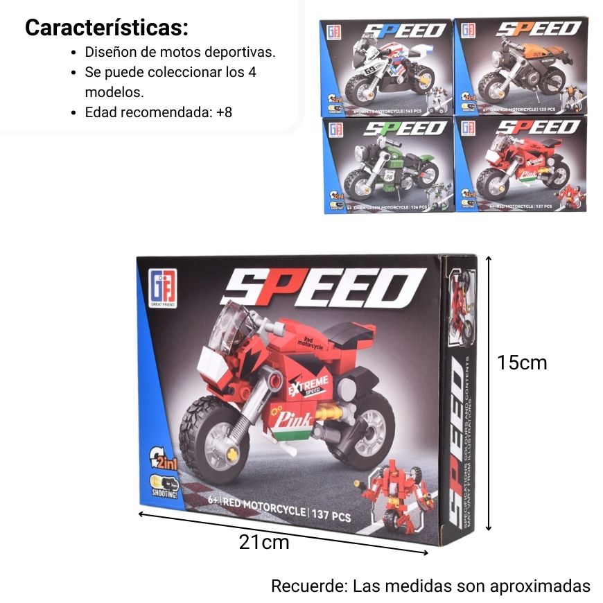 bloques fichas plastica armable dos diseños ref:123-885-886-887-888