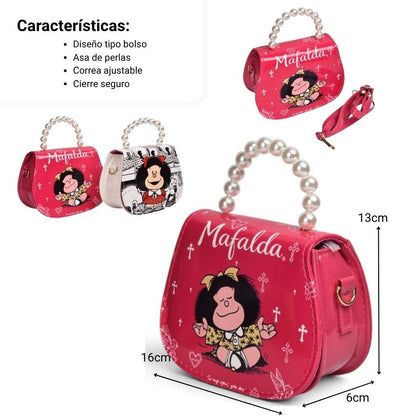 BOLSO CARTERA DE MANO NIÑA DIM: 17 X13X7CM