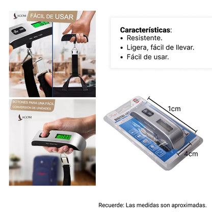 BASCULA BALANZA PESA PORTATIL DE PLASTICO COLOR PLATEADO