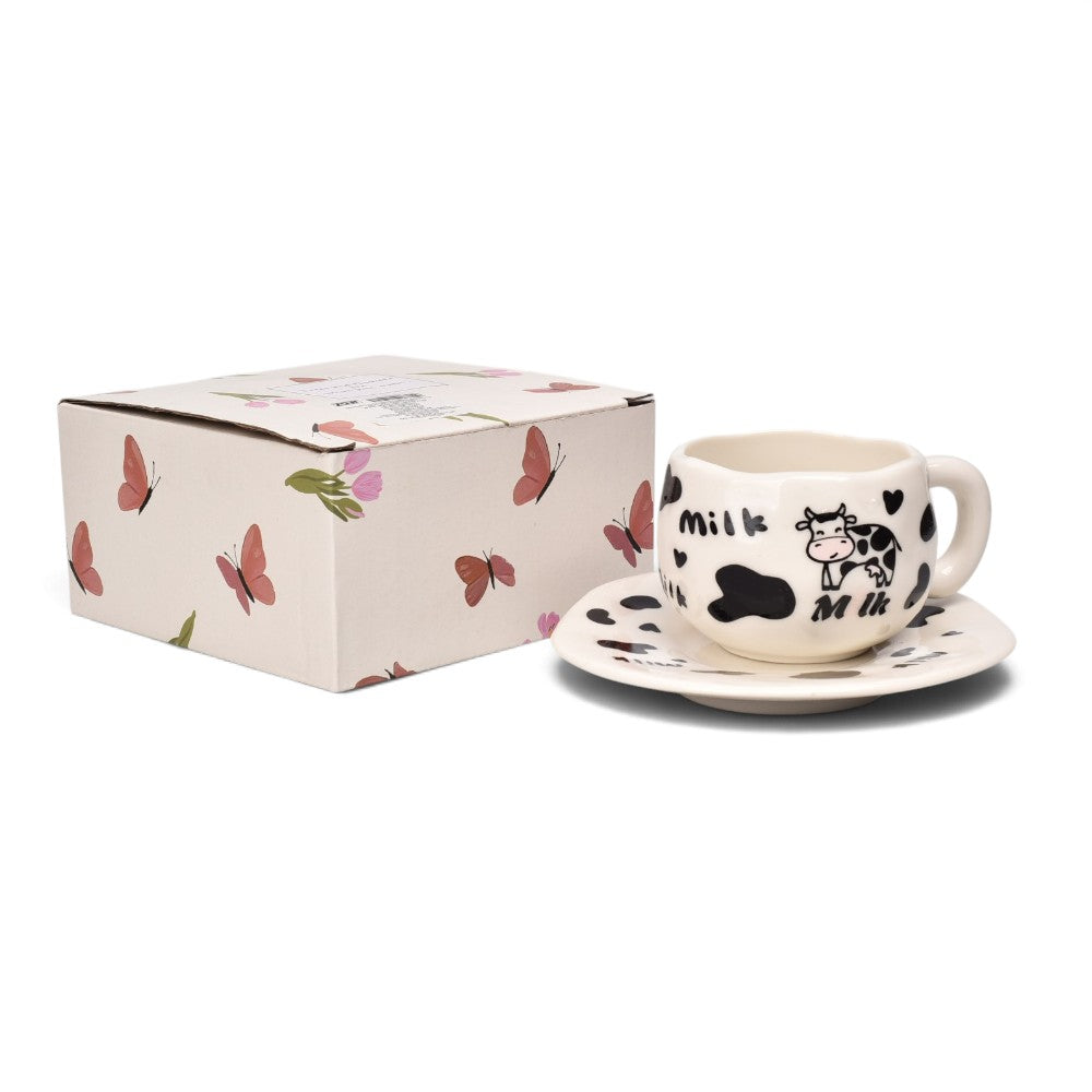 pocillo set con plato 140ml ceramica
