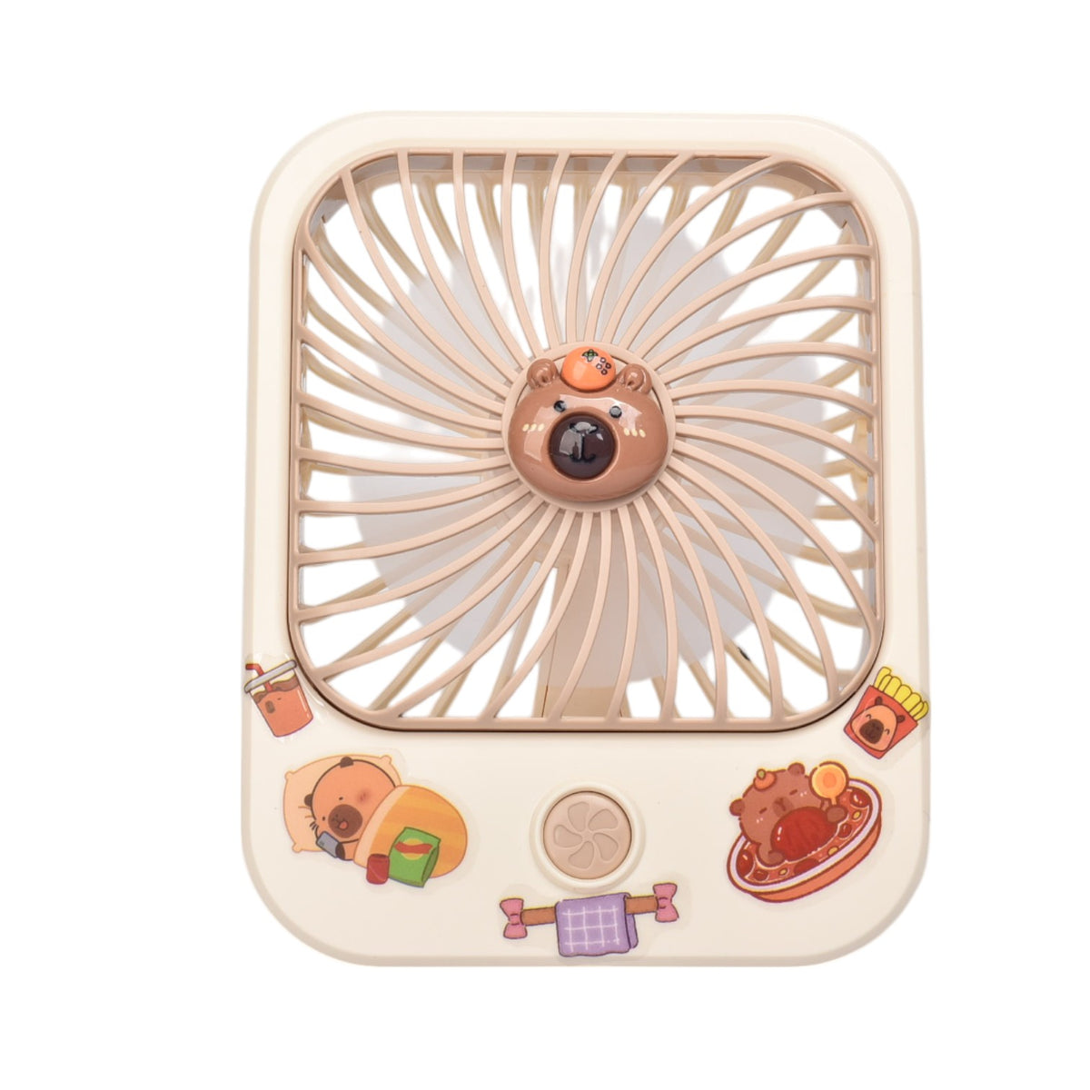 ventilador cuadrado plastico recargable dim:12x10x3