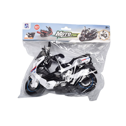 JUGUETE MOTO ARMABLE CON ACCESORIOS PARA NIÑOS DIM:21X26X9