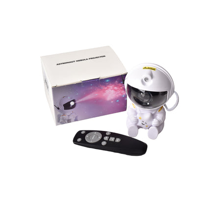 PROYECTOR CON CABLE USB RECARGABLE FORMA ASTRONAUTA PLASTICO
