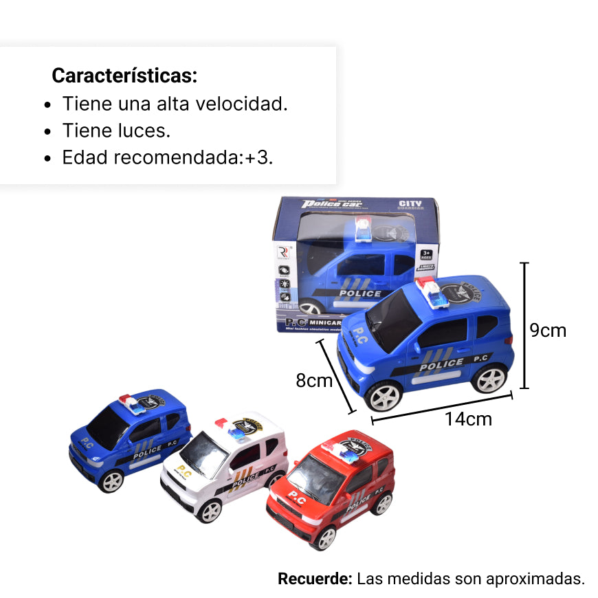 carro de policia para niño juguete