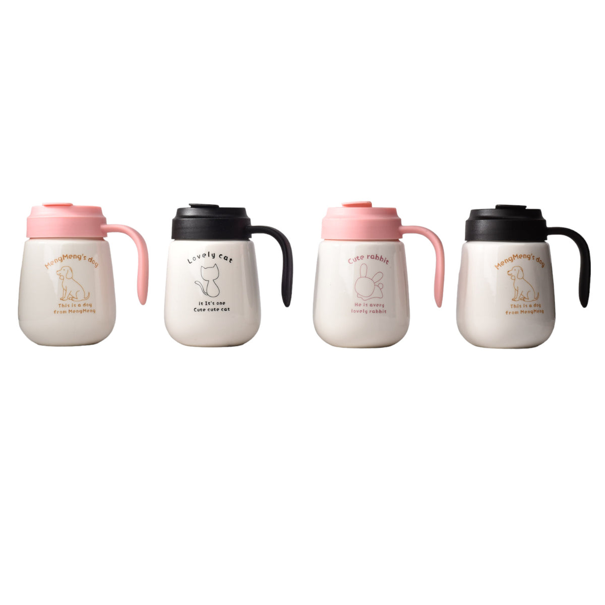 mug pocillo blanco con diferentes diseños en ceramica