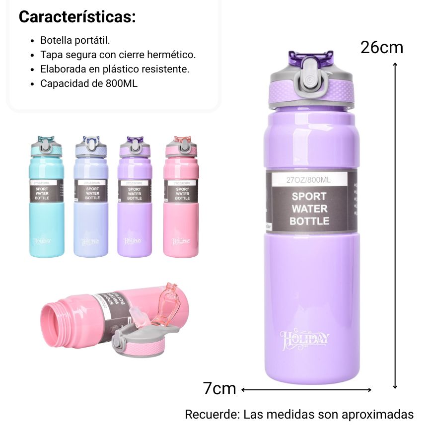 botella de agua 800ml
