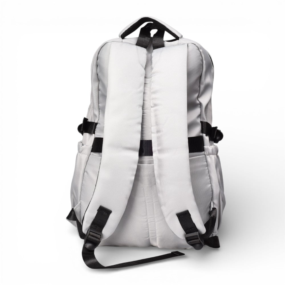 maleta morral negro y gris poliester dim:47x30x20