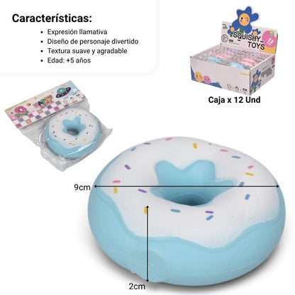 SQUISHY ANTI ESTRES FORMA DONA DIM: 10X2CM