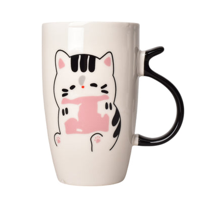 MUG POCILLO CERAMICA DISEÑO DE GATOS 450ML DIM:8X8X12