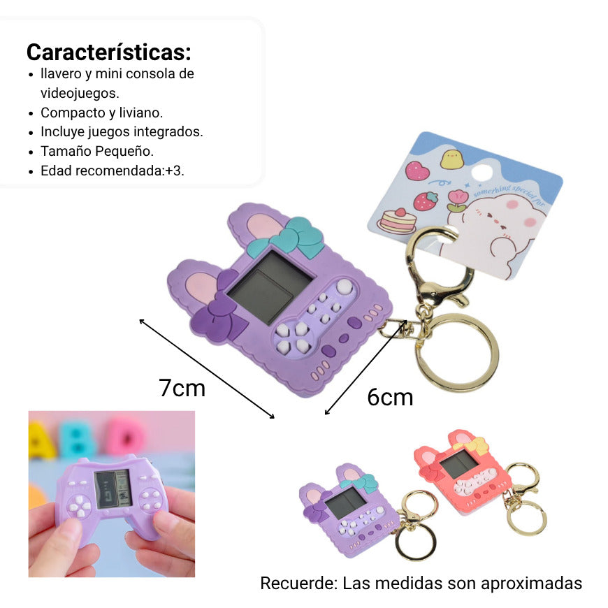 llavero plastico forma de atari dim:6x7x2