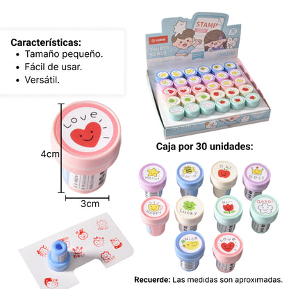 FIGURAS SELLOS DIDACTICOS INFANTILES SURTIDOS