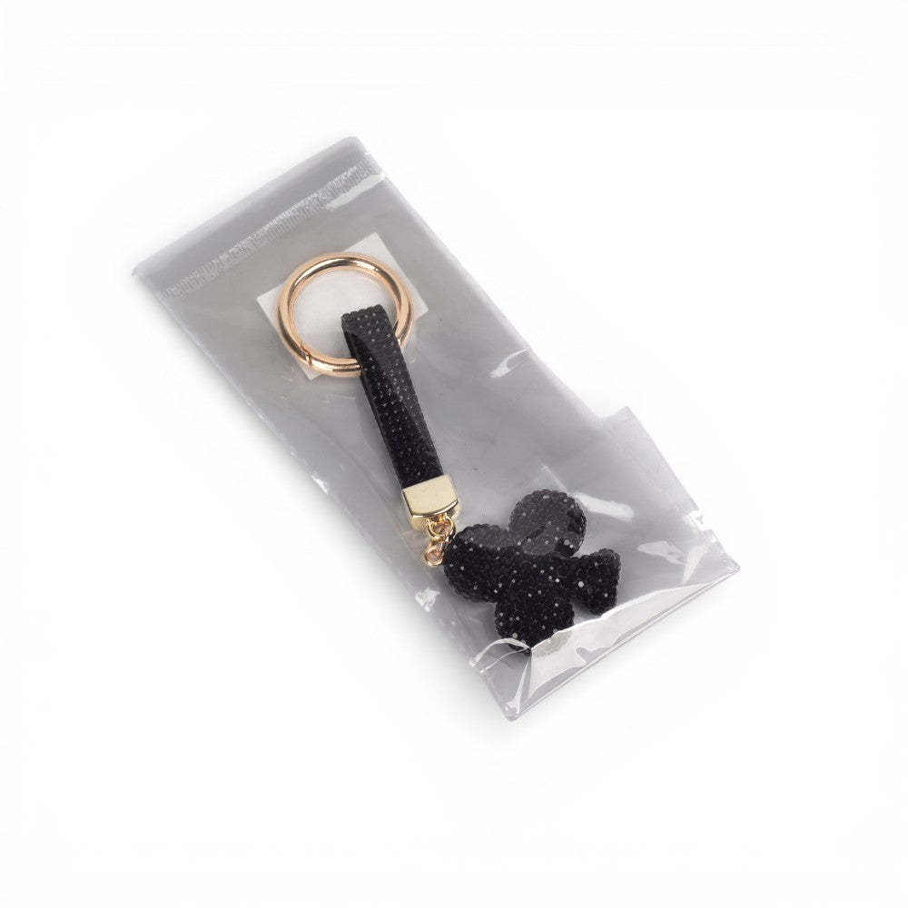 llavero resina y metal trebol dim:5x4x1